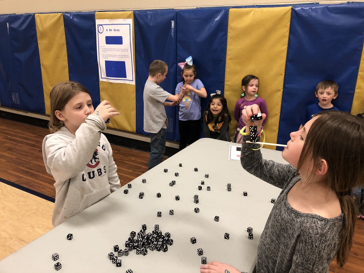 marnellandrea29's tweet image. We had so much fun at the STAR celebration today.  The students participated in 5 different minute-to-win-it stations.  This one called “A Bit Dicey” was a class favorite! @VV_Voyagers #fabulousfirsties #viewourstory #starbehavior #celebration