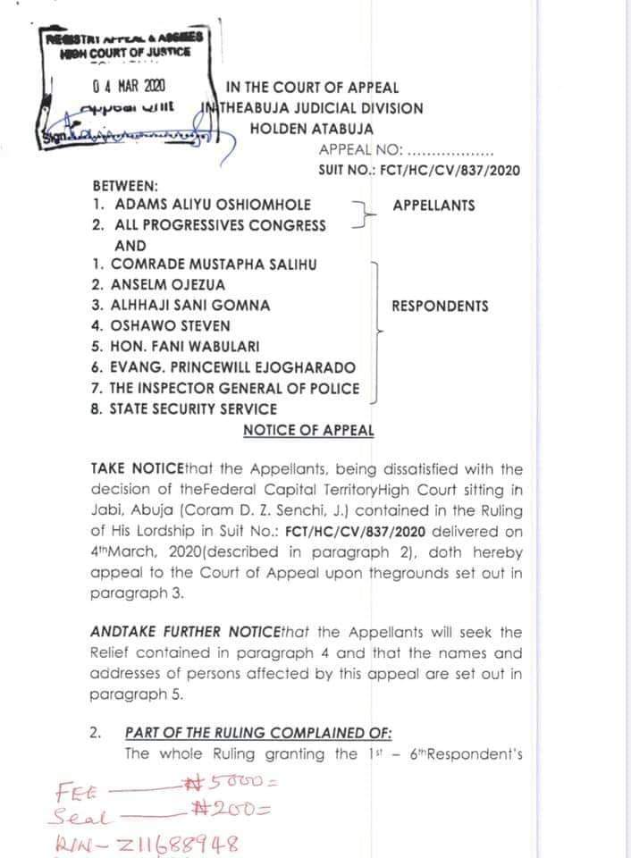 Woye Don T Mind Them The Party Constitution Is Very Clear On How To Remove Chairman And Other National Officers
