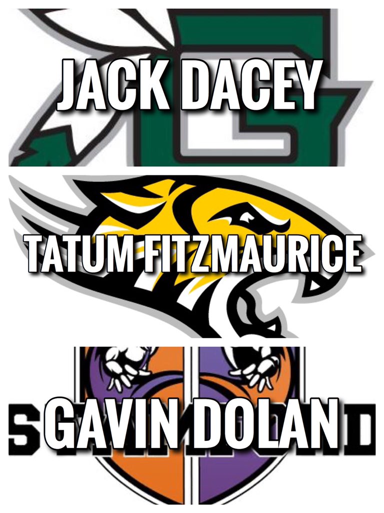 CTHSHockey's tweet photo. Here are your Division II finalists for @CTHSHockey Skater of the Year presented by @IPHHOCKEY1! Winner to be announced Friday! 

Jack Dacey (Guilford)
Tatum Fitzmaurice (Hand)
Gavin Dolan (Westhill-Stamford) #cthk https://t.co/wGCzZLISJR