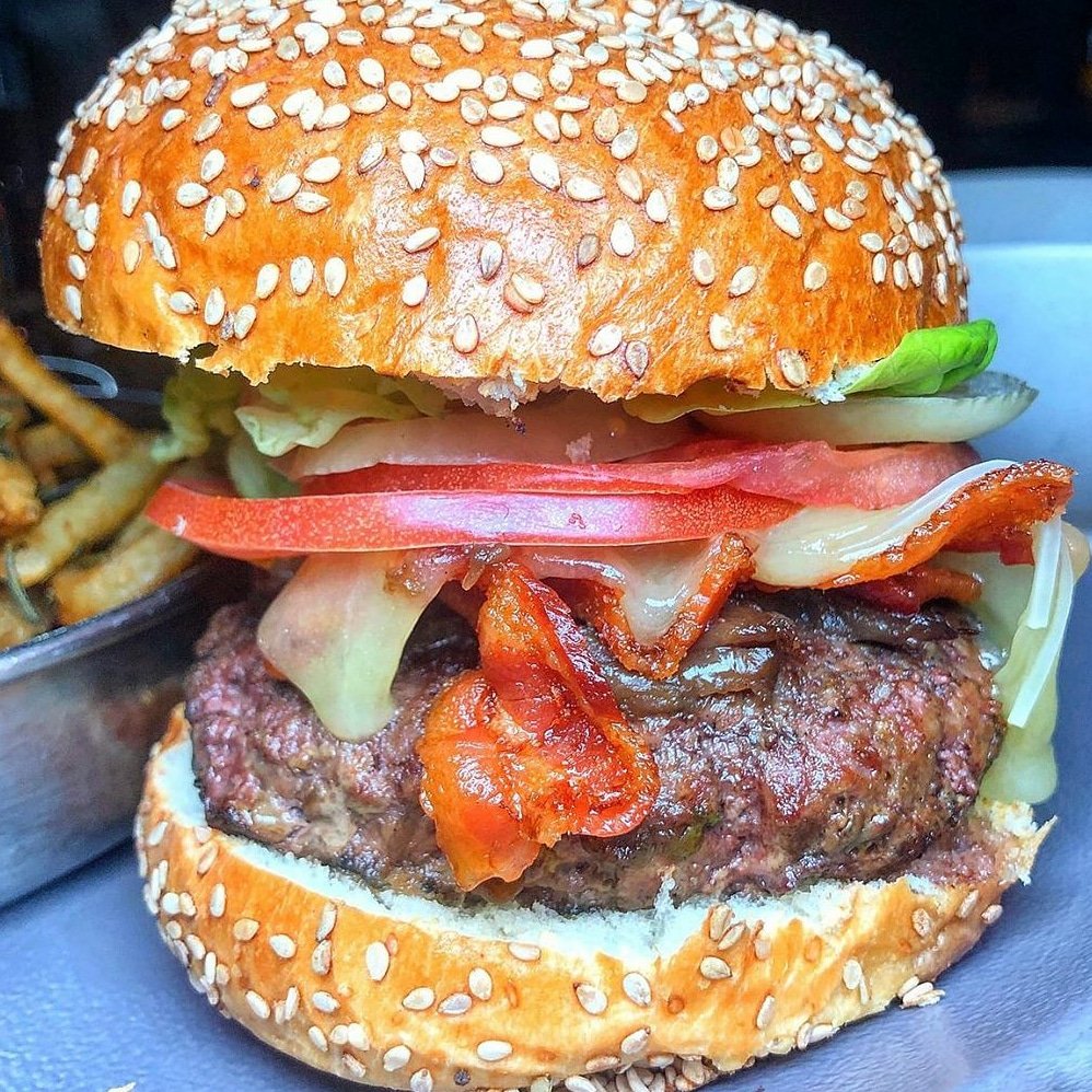 Do we need to remind you? 
Jane Burger
cheddar, double smoked bacon,  sautéed onions, pickled tomatoes,  jalapeño marmalade 📷 by @mslindsays 
#janerestaurant #foodporn #newyorkcity #newyork #westvillage #tribeca #soho #nyc #Chelsea #greenwichvillage #westvillage #jane #burger
