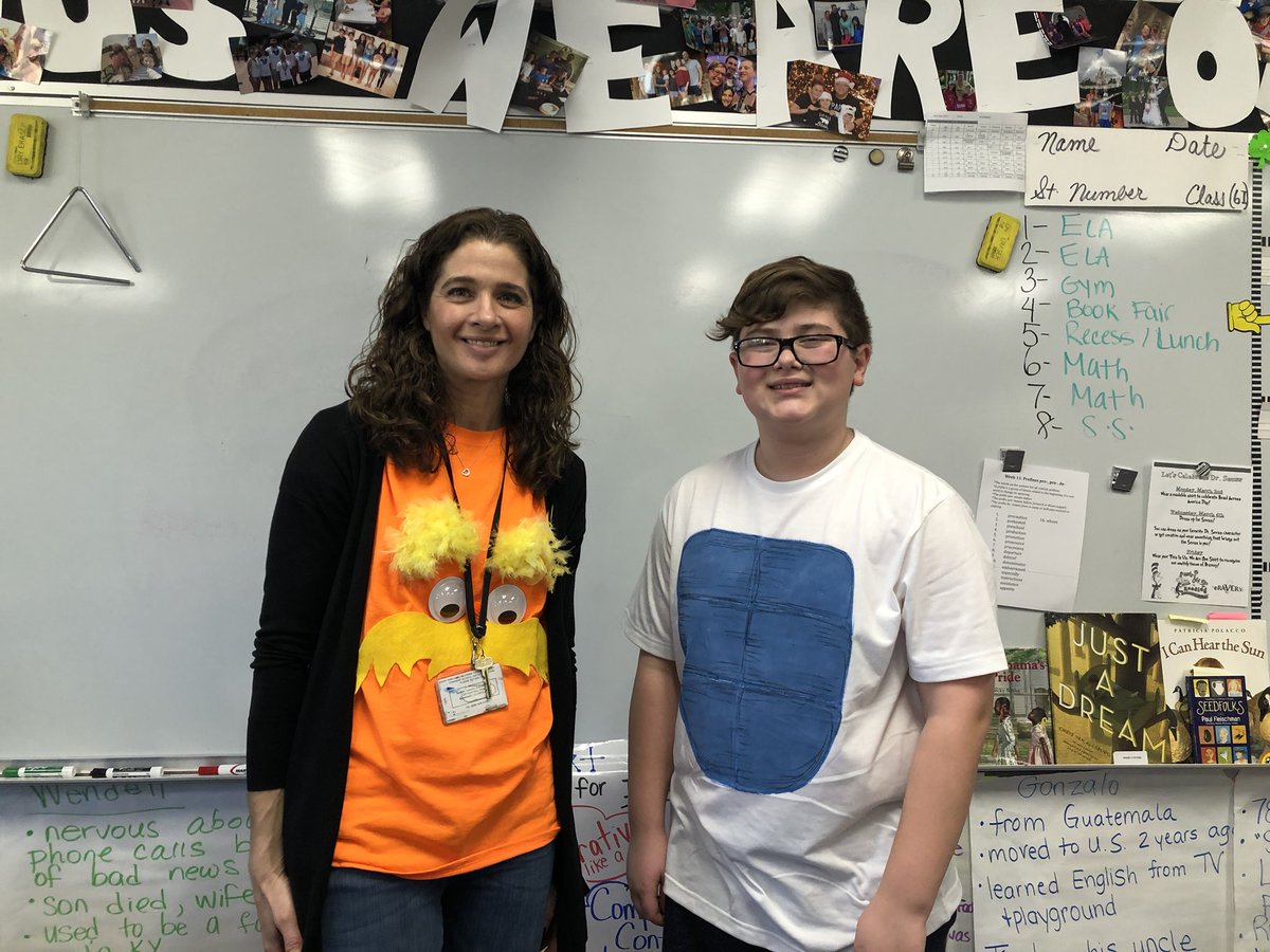 tzatorski2017's tweet photo. @StaffordTwpEd @INT_PRINCIPAL The Lorax and Yertle the Turtle representing 6I today! 📚 https://t.co/wUY3HLuQPv