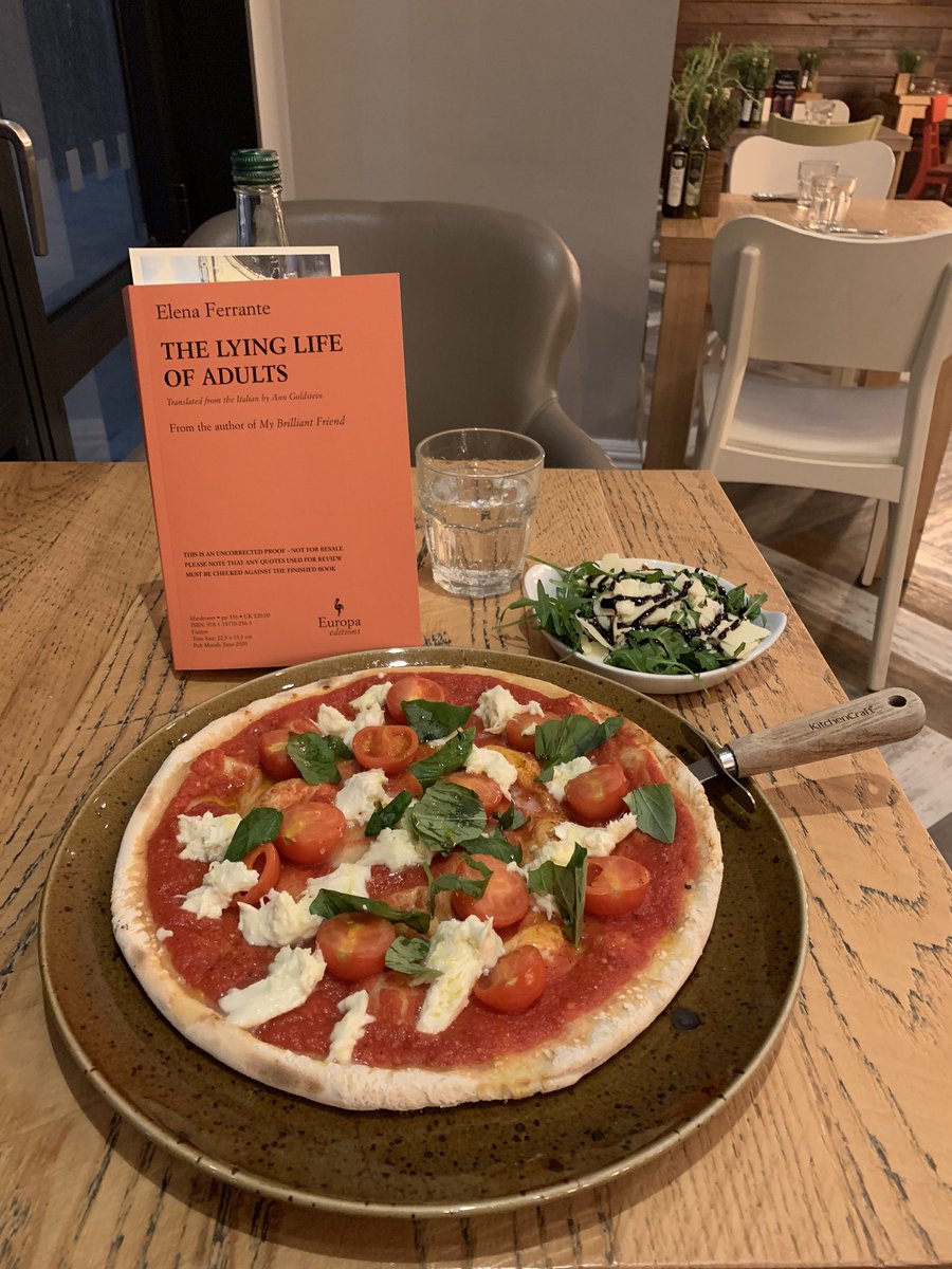 warwick_books's tweet photo. Having the best of time tonight thanks to @EuropaEdUK and @DanielaPetracco. Feeling super lucky to have the chance to read #ElenaFerranteโs upcoming book #TheLyingLifeOfAdults. ๐๐ #BestJobEver #ThankYou #PermissionToRead #AllNightReading https://t.co/SkM130xyyA