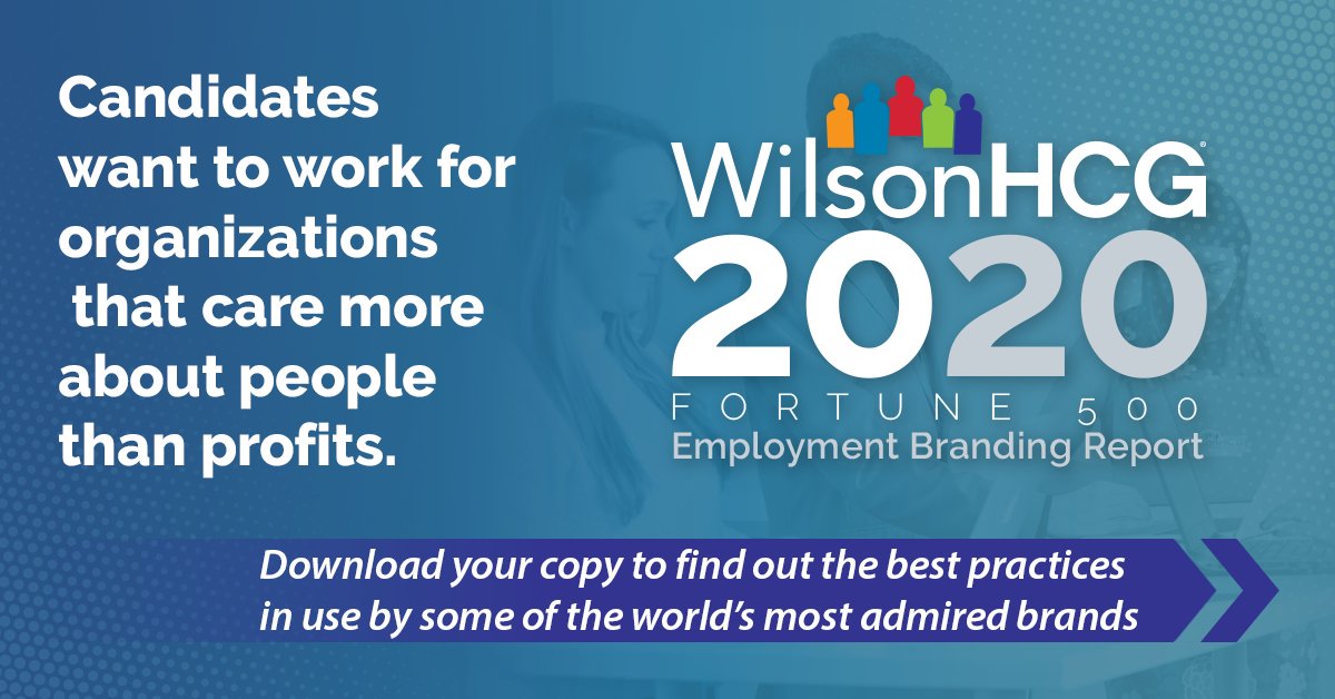 newsatwilson's tweet photo. A robust and relevant #employmentbrand is more important than ever. Download the 2020 #Fortune500 Employment Branding Report to learn why #EBReport20 https://t.co/OVHBf0h2Lh https://t.co/O1Im59MoZh
