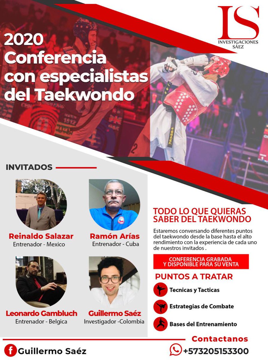 Reinald1955's tweet photo. Conferencistas de talla Internacional;Taekwondo de Alto Rendimiento https://t.co/9FUtqu20r1