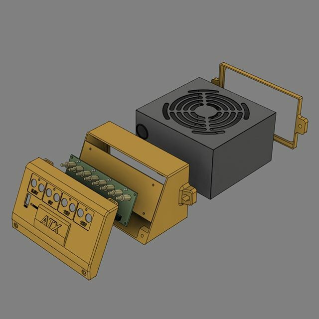 FilaPrim3d's tweet photo. Atx-breakout power supply. It's time to print and check measures. 
Fingers crossed!
.
.
.
.
#3dprinting #3dprint #fusion360 #3ddesign #atx #powersupply #breakout https://t.co/UVtrUslT07 https://t.co/b8VE0JujhF