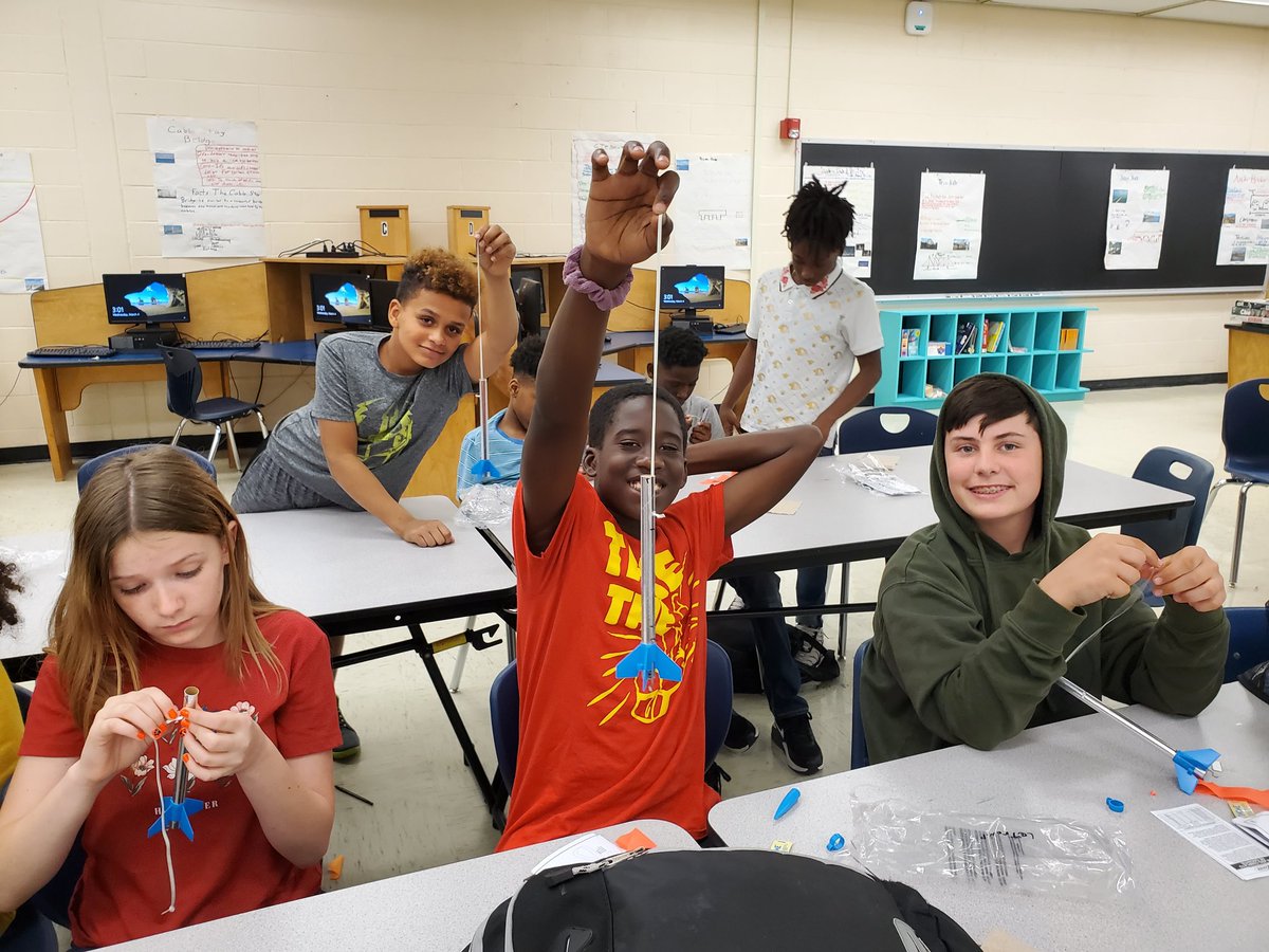 All of our 6th grade students are working on building rockets! Launch date set for Friday. 🚀 @NMMScolts #nmmssteam #STEAMMagnetProgram #STEMeducation #steam