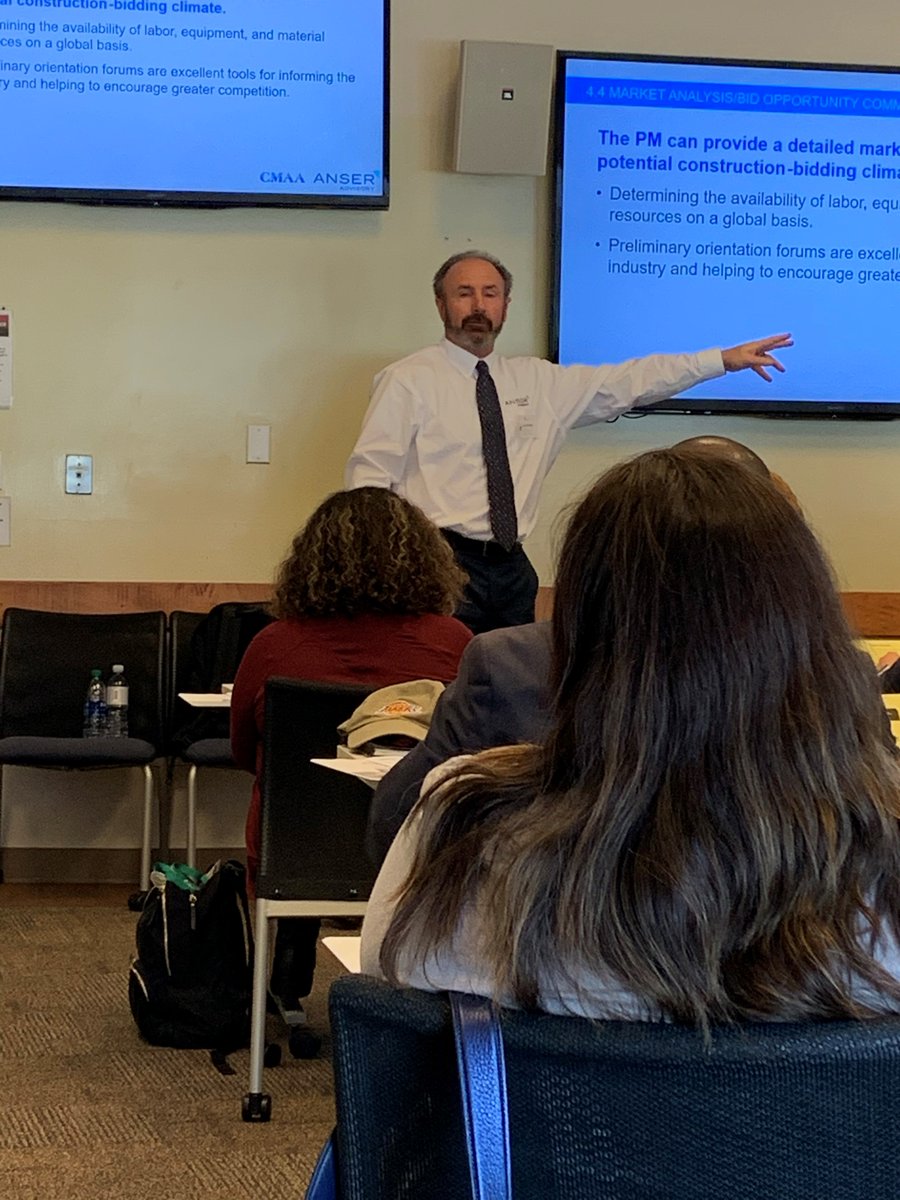 AnserEducation's tweet photo. Paul Buckley and Rick Panos from @Anser_Advisory are @metrolosangeles today teaching a Professional Construction Management course to some of LA Metro's finest. https://t.co/wQkfOspWga