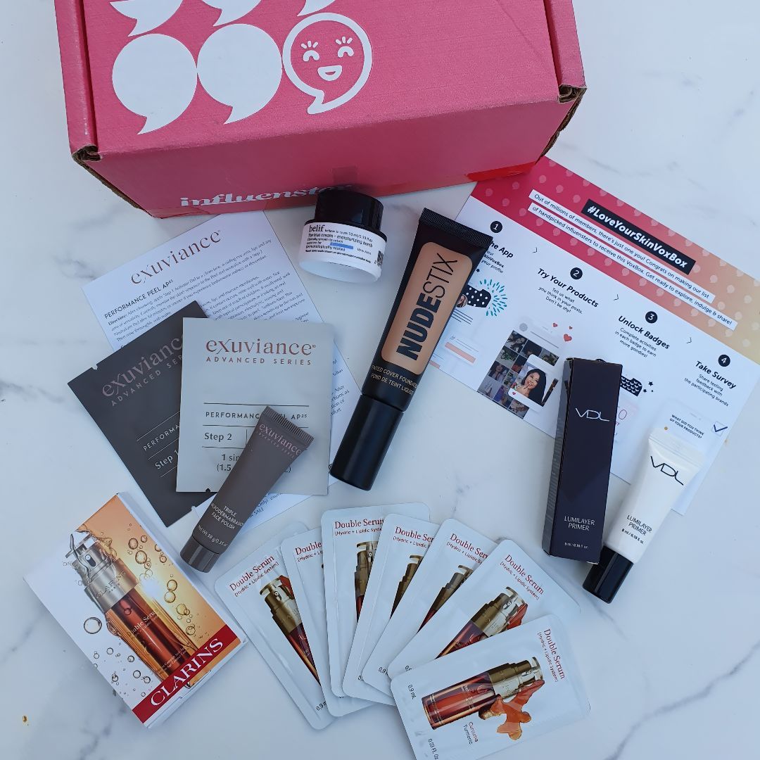 makeupbymelanyy's tweet photo. Super excited to give the #loveyourskinvoxbox a go!!! Fingers crossed for amazing results 💖 https://t.co/RqEi9DY58Q https://t.co/yEvv0hAxvf