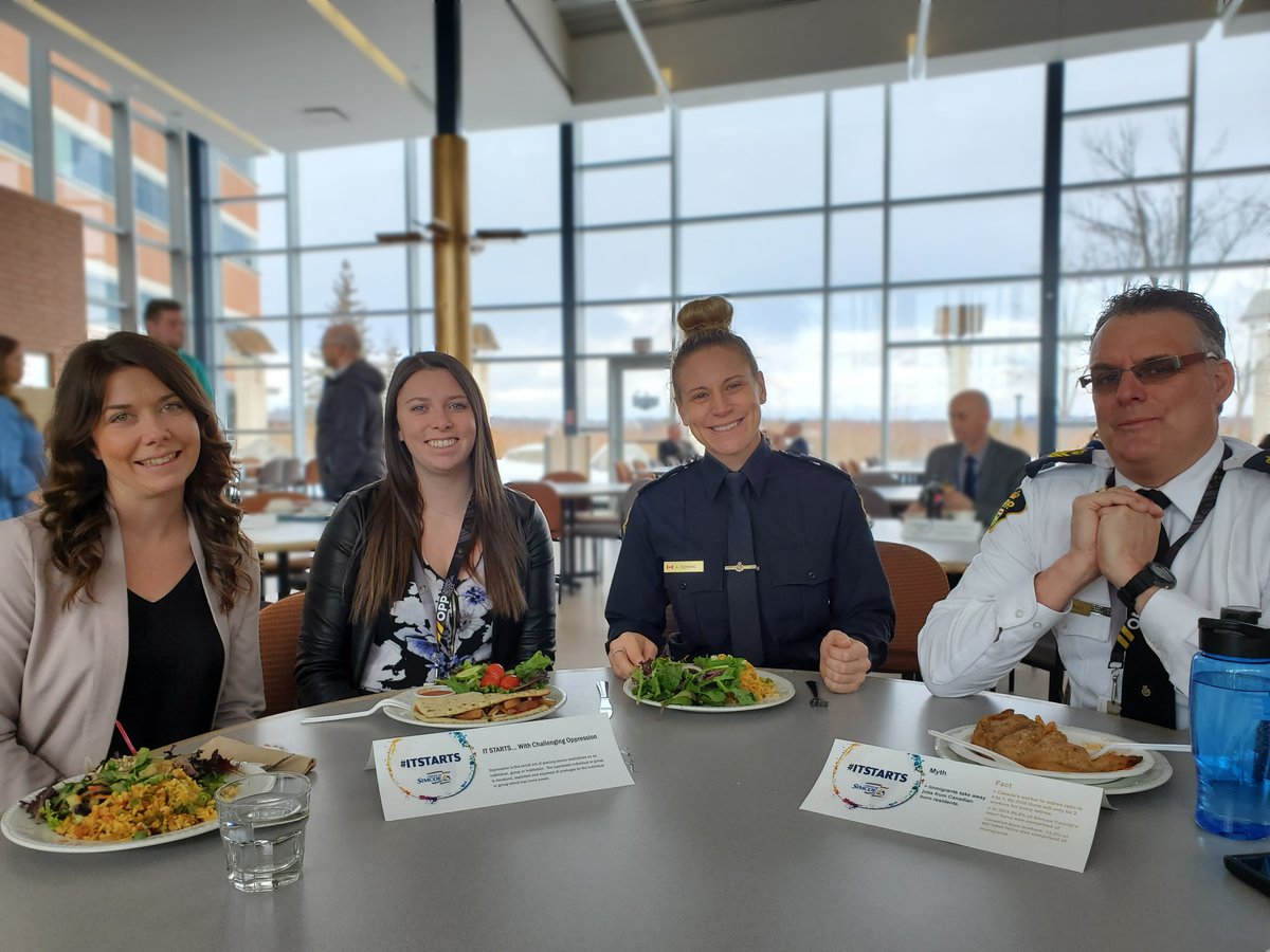 OPP_CR's tweet photo. #ITSTARTS.. With a meal! Today, the #OPP Community Safety Services unit enjoyed Spanish cuisine hosted by the Steakout Café. Mmmm, what is your favorite international dish? #LocalImmigrationPartnership @simcoecounty https://t.co/rwWAQ5vrIQ