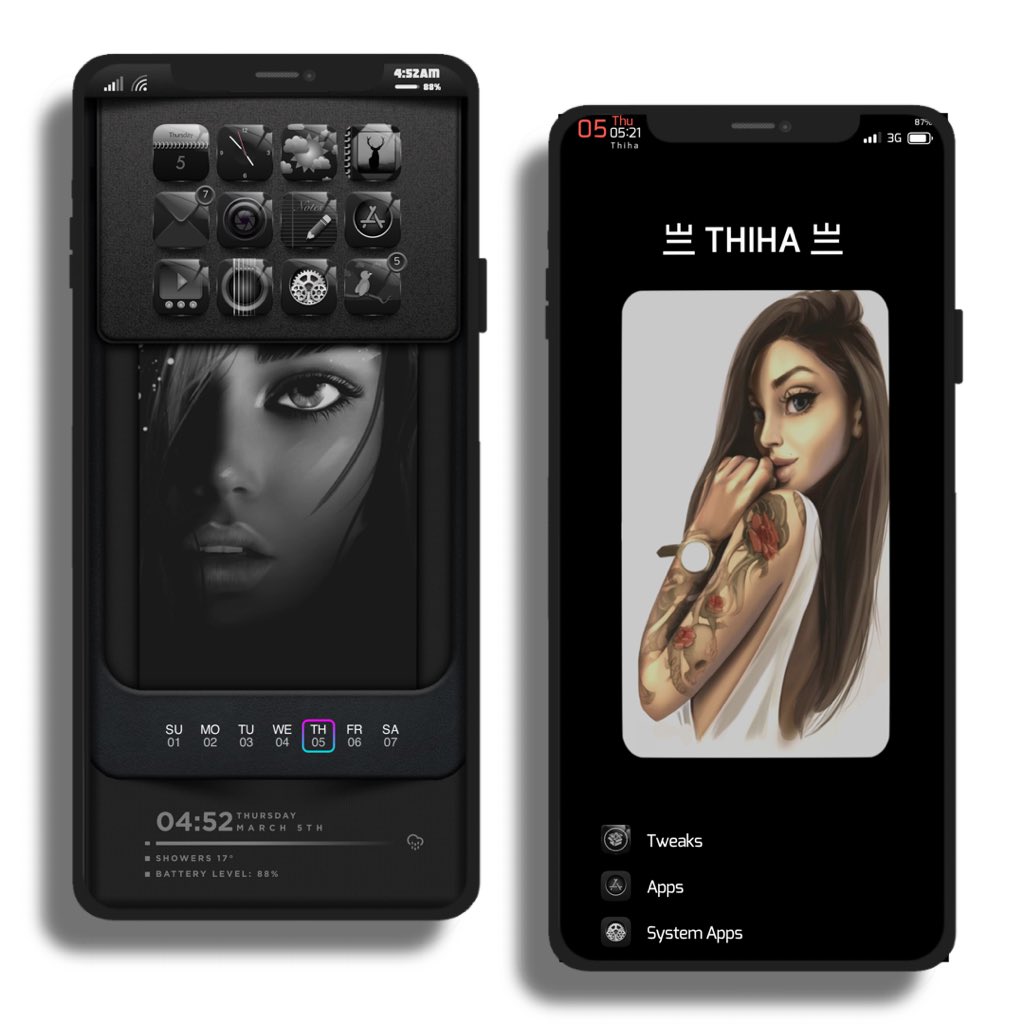 kyawthihaphyo's tweet photo. Today with #Midnight @SteveMeyer420 
#Hs_Wallpaper @C1NY 
#Wallpaper @Maria2Ps 
#Snowboard @SparkDev_ 
#Calendar_Widget @JunesIphone 
#HS_Widget @Simonjap63 
#Setting_Layout @AlYahia0 
#RoundPrefs_Skinnysetting @CydiaGeek 
#Shuffle @CreatureSurvive 
Thanks all creators 🙏🏻 https://t.co/88GXKTHSfn