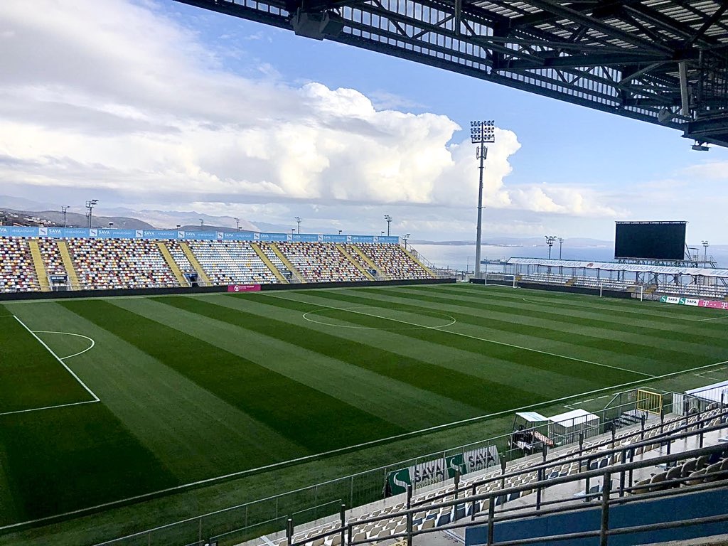 Wonderful pitch in #Rijeka stadium #Stadionkantrida #Croatia This is an #Hybridgrass #Mixto layed 2015. Respect and Compliments to the Agronomist <a href="/zanelli_barbara/">dr. Barbara Zanelli</a> and her staff for the top quality management of the turf in the stadium and in the training centre during 5 seasons!
