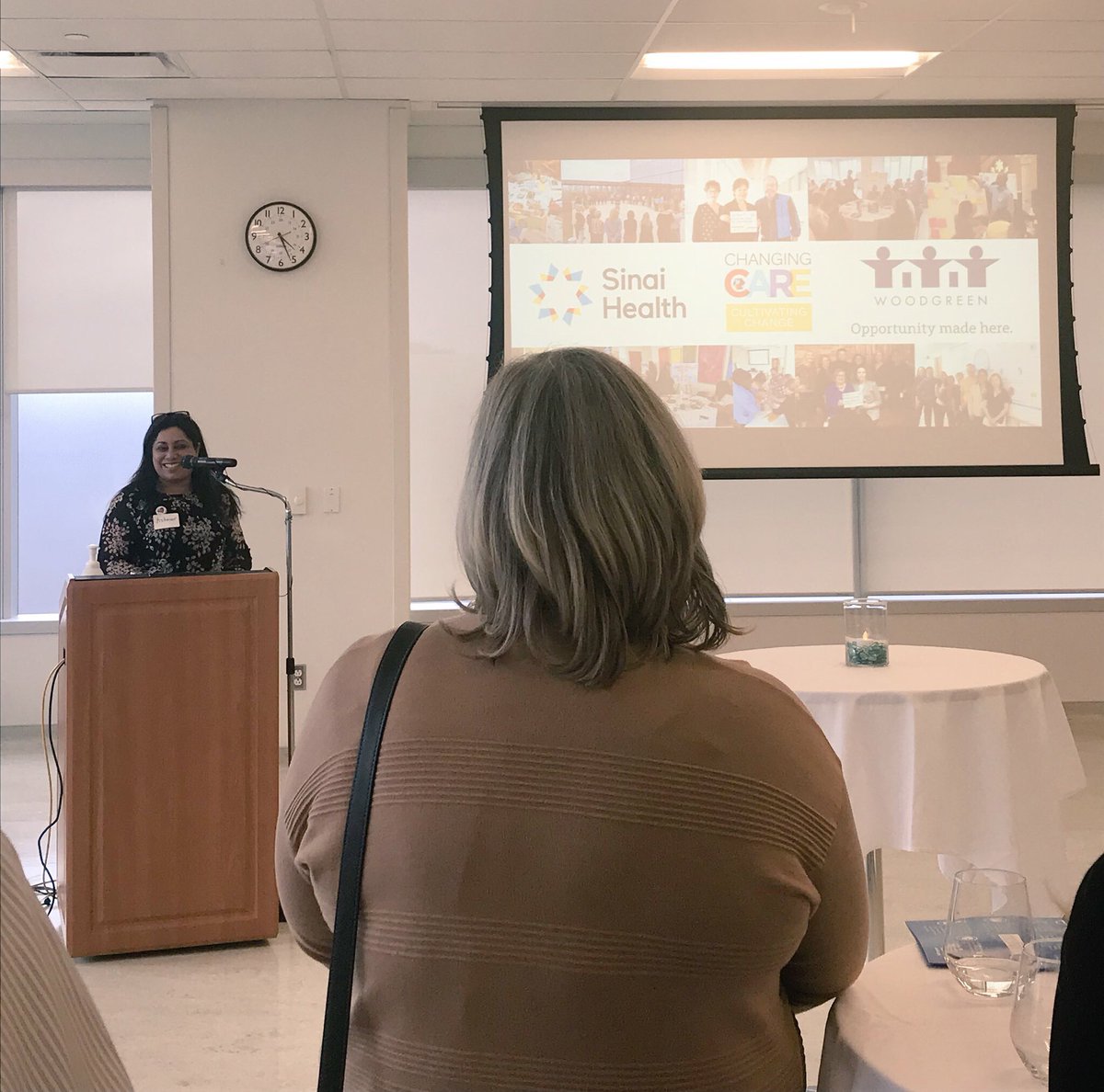 WoodGreenDotOrg's tweet photo. “We started the #CultivatingChange project in 2017, and the last three years have been about understanding how caregivers are not only our allies, but our partners” - WG's Ashnoor Rahim VP of Community Care #ChangingCARE @SinaiHealth @TheChangeFdn https://t.co/nFAX6rC3sI