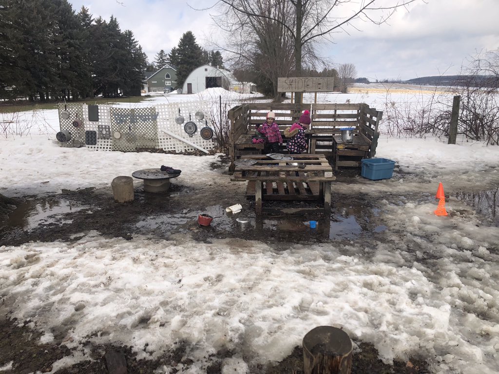 msjones4321's tweet photo. It’s just a weeeeeeee bit wet in our outdoor ed space! But we are making the most of it. #extrasocks #springiscoming #muddy https://t.co/nMSvxsizeb