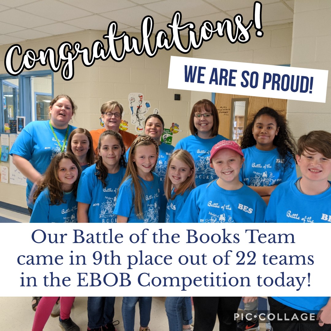 We have to give a huge shout-out to our Battle of the Books team for a job well done! #betterthantheBESt