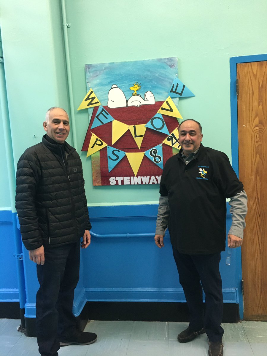 Principal84Q's tweet photo. A big #Team84 Shoutout to our awesome attendance teacher, #JoeCerillo for working hard to keep our future leaders’ attendance rates high! Chronic absenteeism is at an all time low @ps84q. #SteinwayElementary. #SteinwaySWAG https://t.co/O4RTIoJv5N
