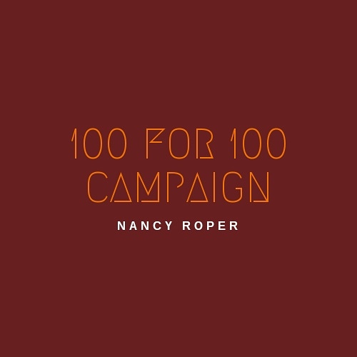 A big thank you to our friend Nancy Roper for her donation of $100 towards our 100 for 100 campaign! The continued support is amazing:)