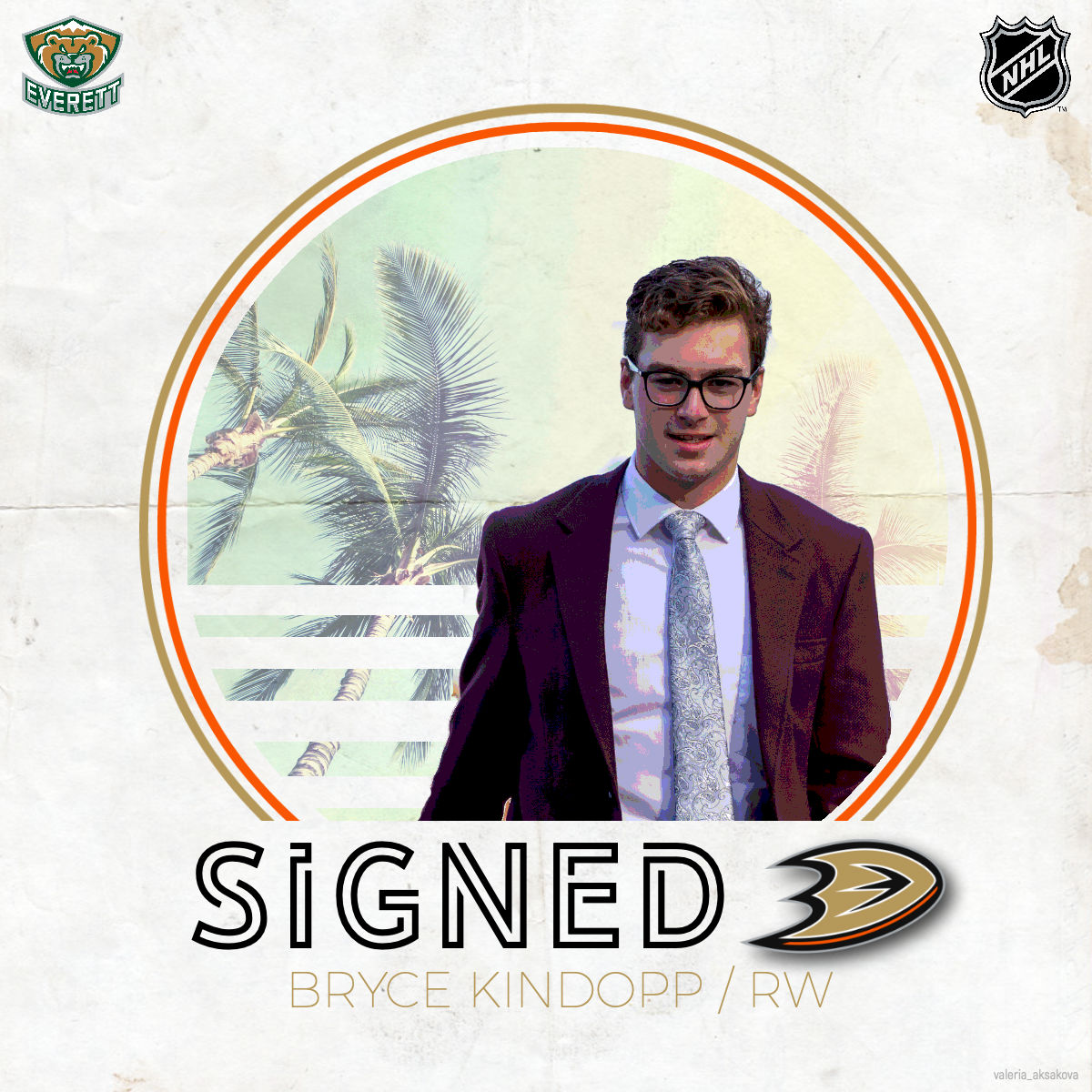 WHLsilvertips's tweet photo. (Put that on a t-shirt and take it to the OC.) 

Congratulations: RW Bryce Kindopp, 3-year entry level contract with the @AnaheimDucks!

#LetsGoTips x #LetsGoDucks https://t.co/cqUjOnakxg