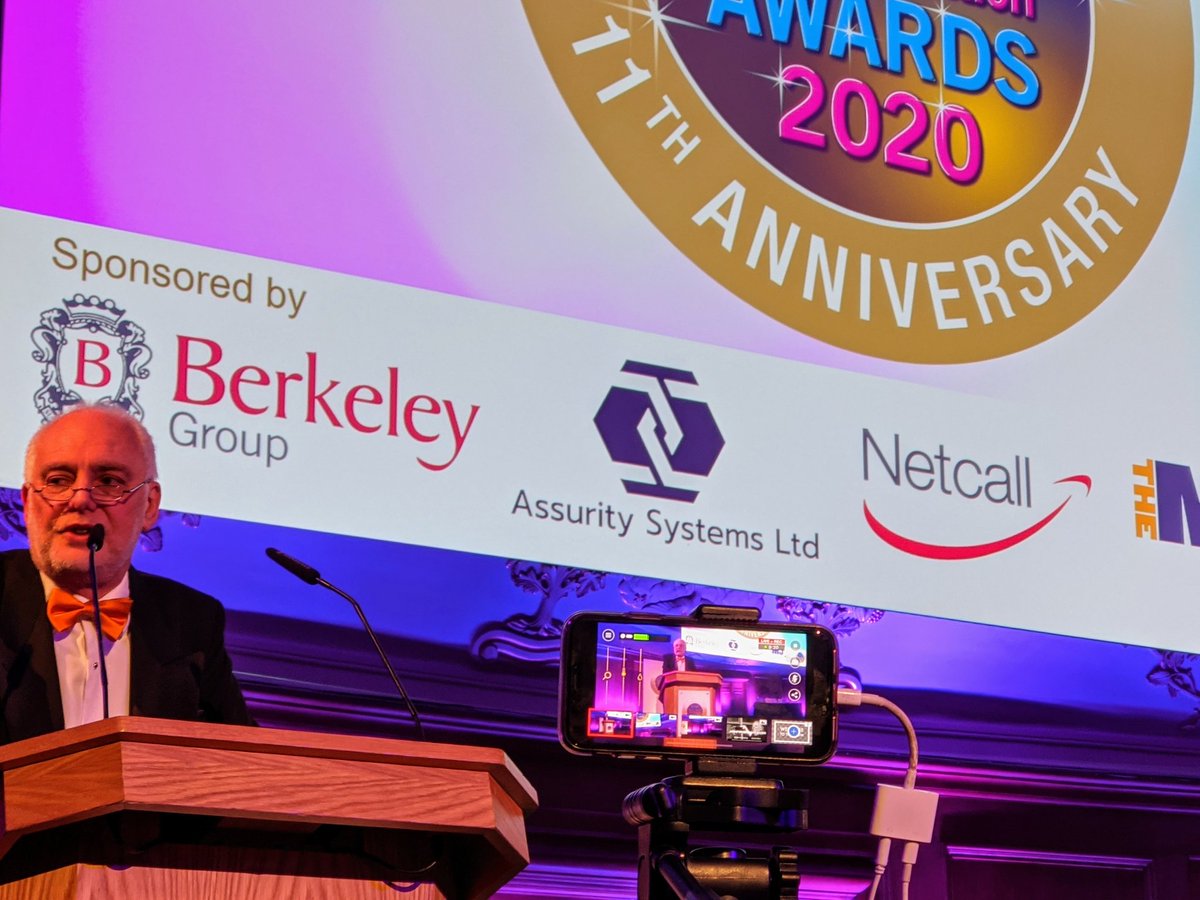 LynleyM's tweet photo. @iESELtd #2020 #transformationawards are being live streamed tonight. #DigitalTransformation in action. @Netcall proud to support. https://t.co/1KZPRZcTh0