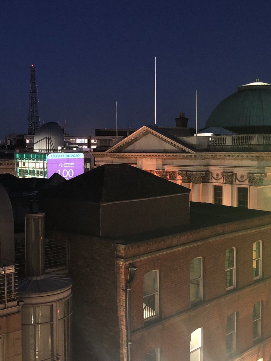 MariaTyn's tweet photo. View from the balcony of Rock Star Suite@HardRockHotels Dublin @tifcohotels @VisitDublin @kittyfromnycity Nite Nite..... https://t.co/Qn93ggAg5K