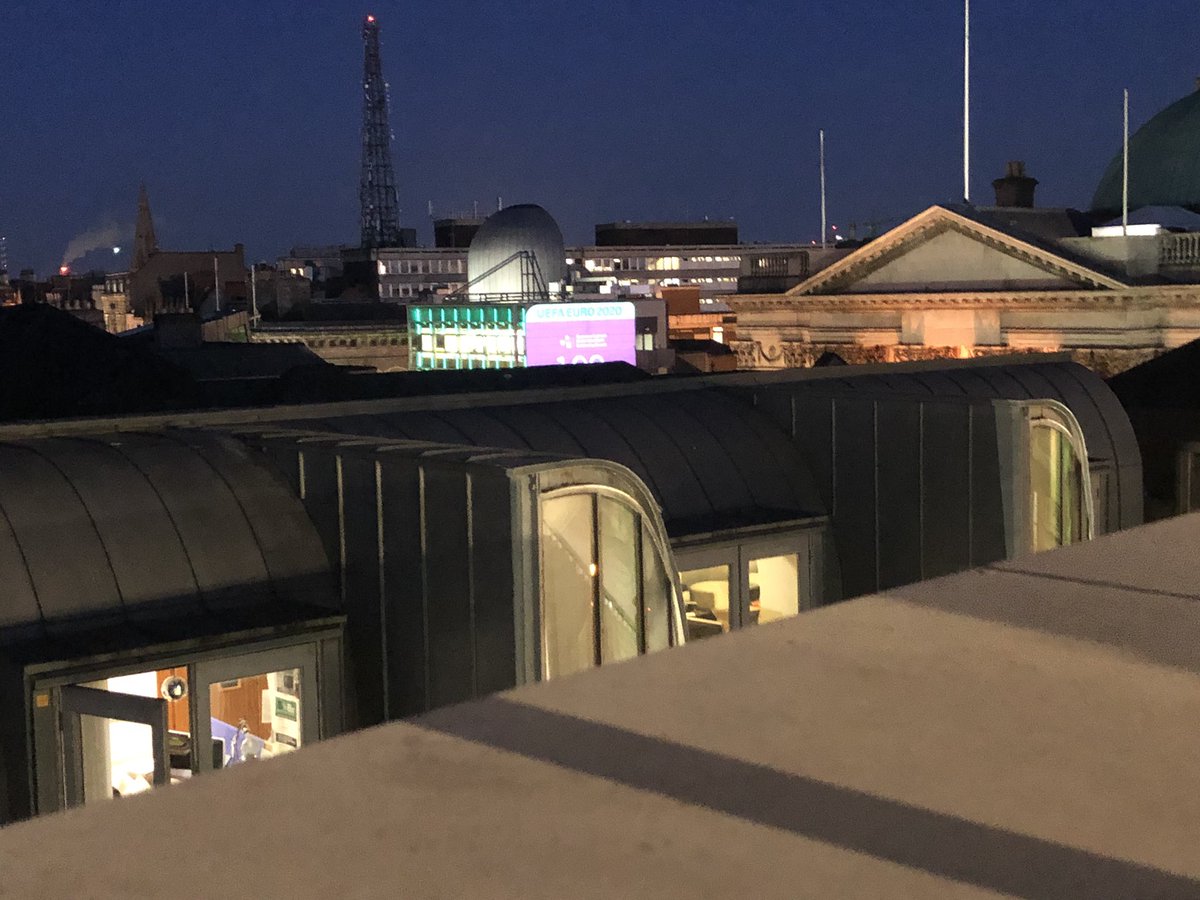 MariaTyn's tweet photo. View from the balcony of Rock Star Suite@HardRockHotels Dublin @tifcohotels @VisitDublin @kittyfromnycity Nite Nite..... https://t.co/Qn93ggAg5K