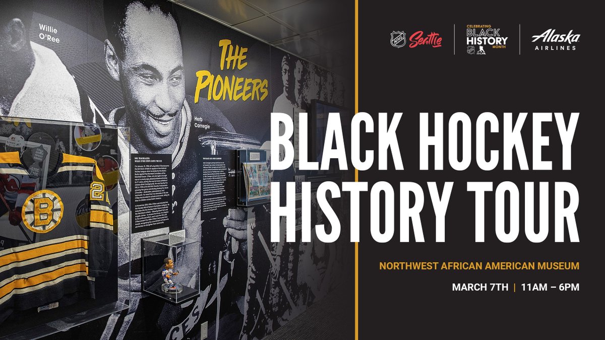 SeattleKraken's tweet photo. Kwame Damon Mason will join the BHHT, pres. by @AlaskaAir, in Seattle this Saturday! 

@kwamster007 is the director &amp; producer of Soul On Ice - a film about trailblazing black hockey players &amp; the unknown contributions of black athletes in ice hockey → https://t.co/ysjHfVuvWb https://t.co/wh6HNv2DjI