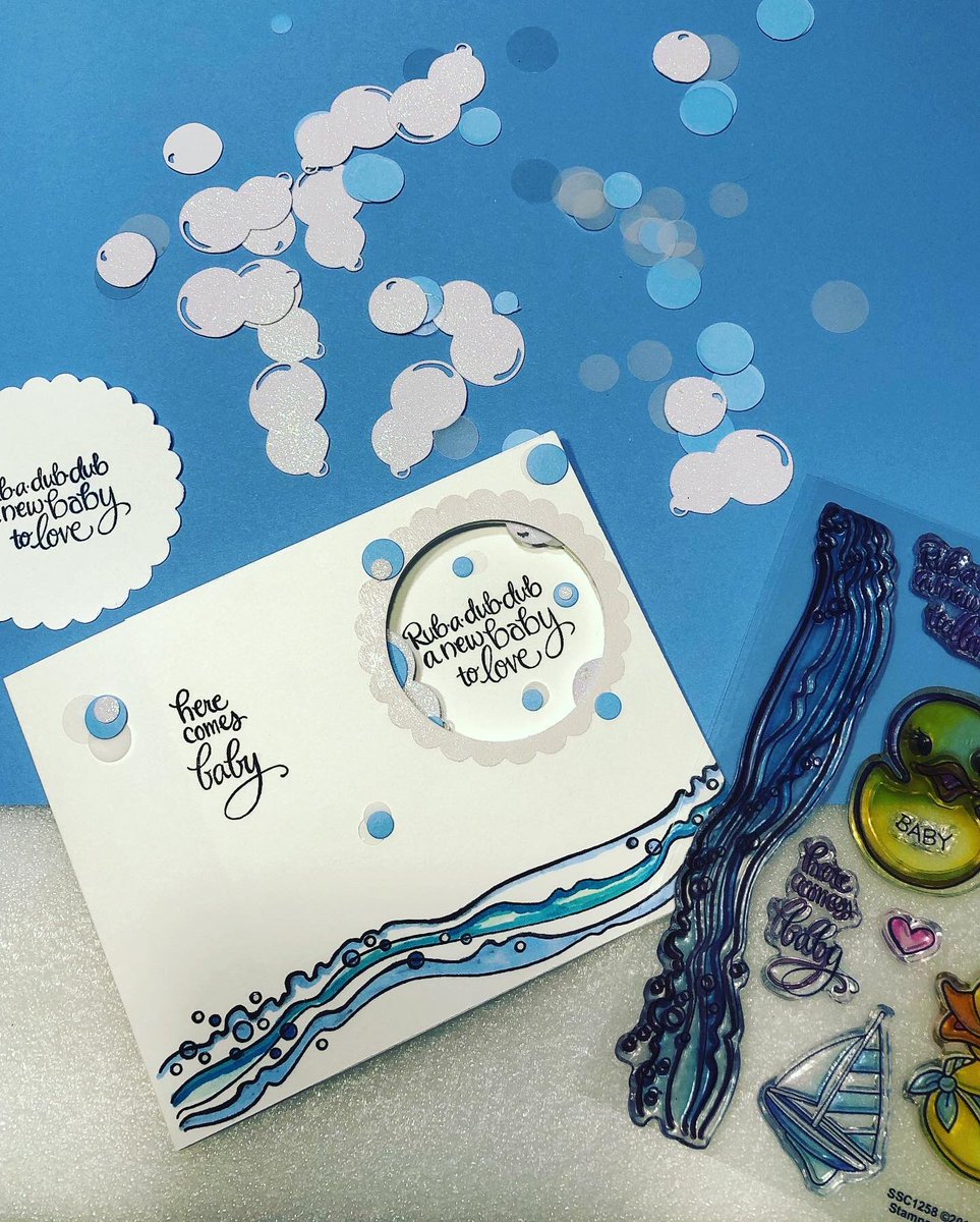 stumpytailcraft's tweet image. Been working on a #baby shower project, here’s a card I made after finding this @Stampendous Rubber Duckies stamp set @TuesdayMorning , so excited! 😍 #TuesdayMorning #Stampendous #RubberDuckies #BabyShower #Bubbles #PeekABoo #Card #Crafts #Cardmaking #Create