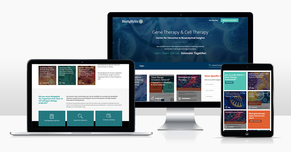 BioAgilytix's tweet image. BioAgilytix’s new #GeneandCellTherapy offers inside access to the thoughts and developments of our #bioanalytical experts. Stop by to view their contributed blogs, #scientificarticles, case studies, #infographics, webinars, datasheets, and more: bit.ly/3bThPLe