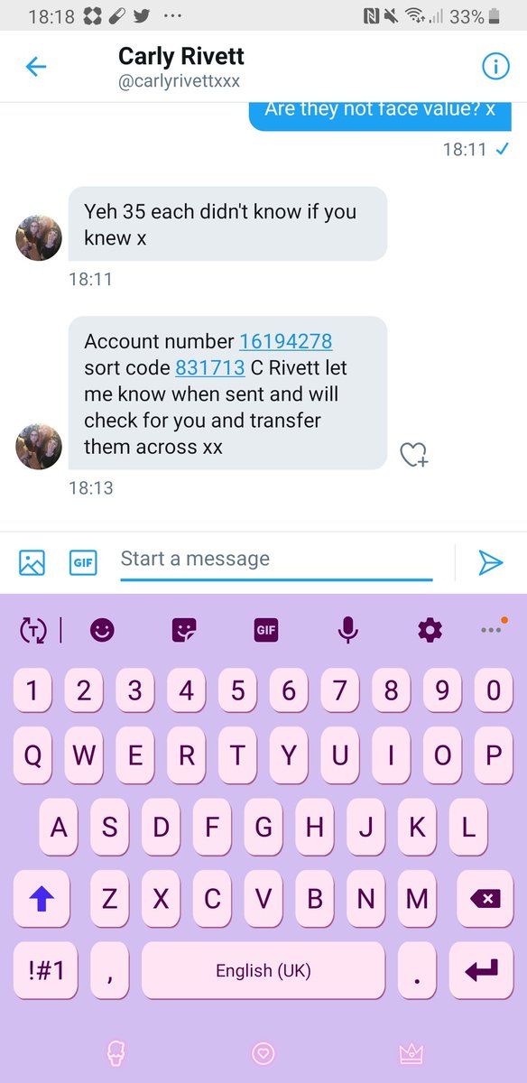 mcgaughrin's tweet photo. Watch out for this profile! Absolute scam artist has taken money from my friend claiming to be selling Lewis capaldi tickets. Sold her 2 tickets then attempting to sell me 4. Payment made then fobs you off! Disgusting how people can do this!! 😡 https://t.co/vl1xy60Rsi