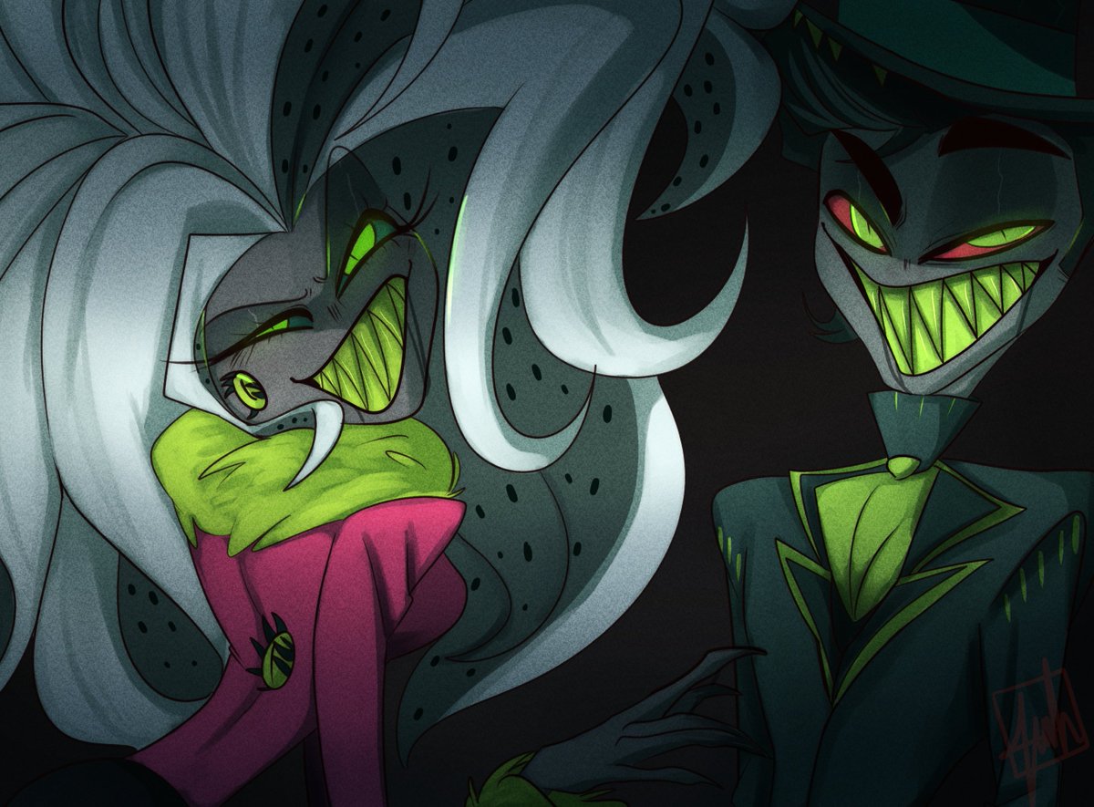 Tr4shMou5e's tweet photo. One of my favorite drawings to do tbh. Take Helsa and her brother cause they deserve some more content  :>
#HazbinHotel #Hazbin_Hotel #HazbinHotelFanart https://t.co/TGuO6BQOFZ