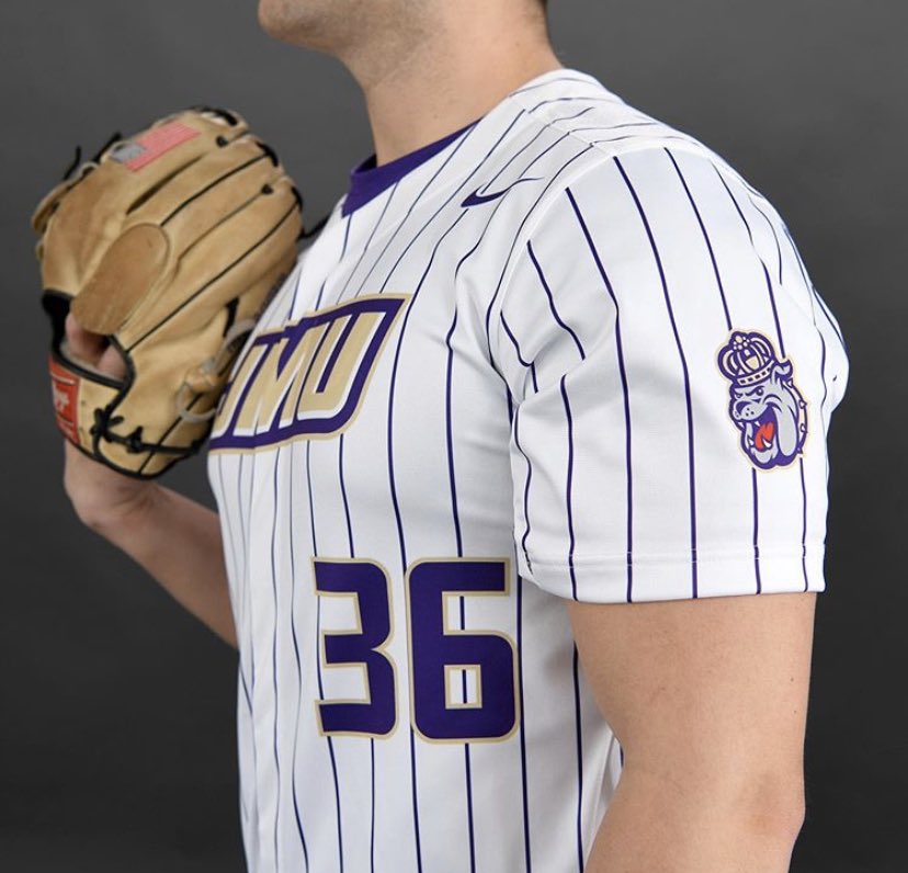 BSN_baseball's tweet photo. 🚨SHEESH 🚨 @jmubaseball with the insane custom @nike uniforms this year. Which is your favorite? #jmu #dukes #baseball #uniswag #nike #bsnsports #theheartofthegame https://t.co/HRLLjKkXRL