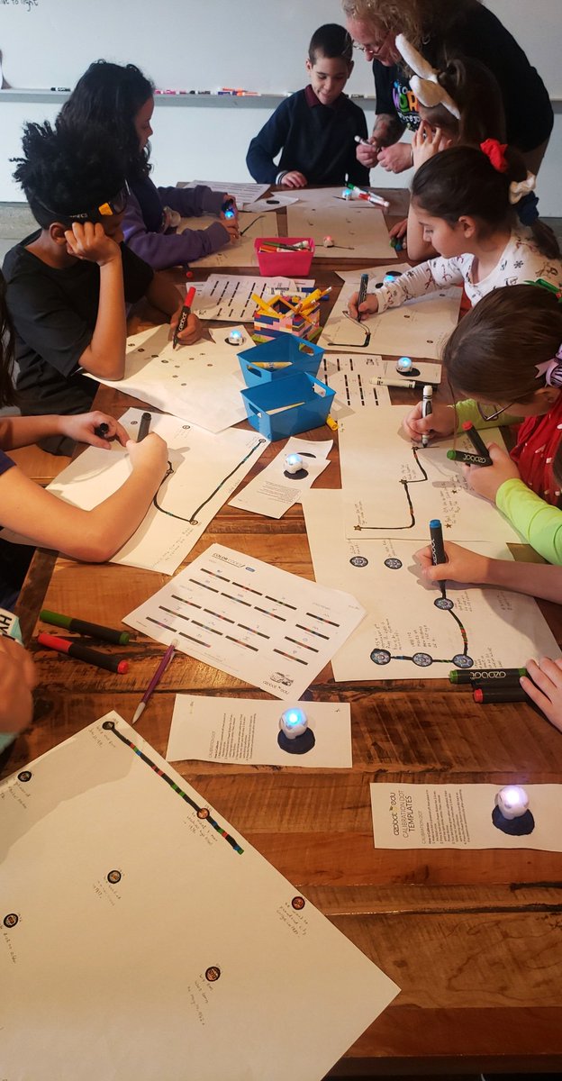 quailn's tweet photo. My class finished their Black History Month projects. Today they used @Ozobot to recreate their timelines from @googleslides. @bucci_shelly 
#connectingsocialstudiestostem #mattsmakerspace #NCASDmakes #RemakeLearning 
#coding https://t.co/lb3jQ80WuA