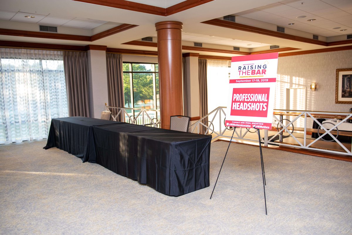 MdWorkforce's tweet photo. Last year we introduced a headshot booth, live band and social reception – what are you looking forward to this year at the Raising the Bar Conference? #MDRTB20 #MDWorkforce https://t.co/2TPwkk1vIH