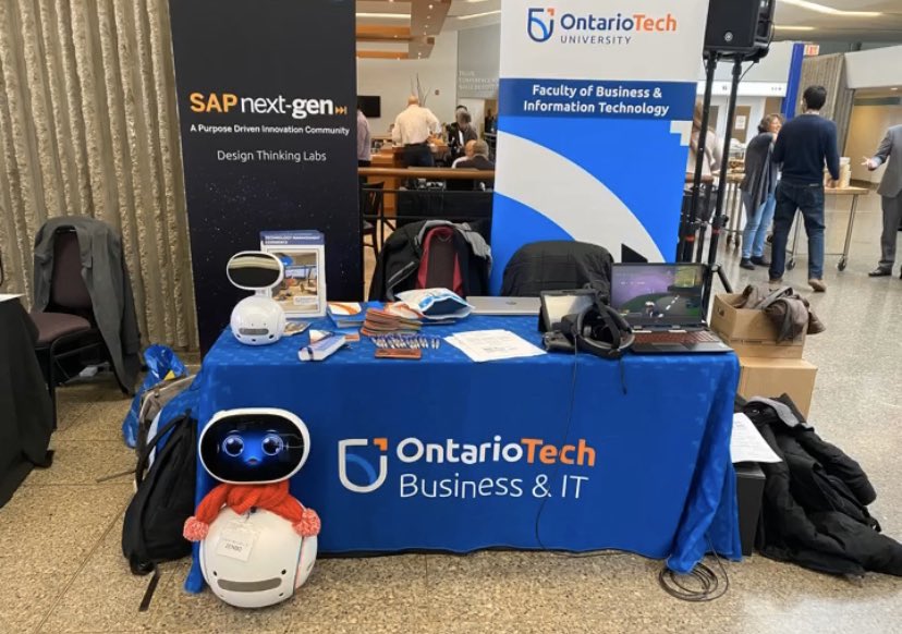 OT_FBIT's tweet photo. The @ASUG_Ontario Spring Chapter meeting is happening today at the @OntScienceCtr! With Dean Michael Bliemel and Prof. Asifa Aamir joining in on a panel discussion and students /faculty members showcasing some of our great research! https://t.co/3PGCPZcitB
