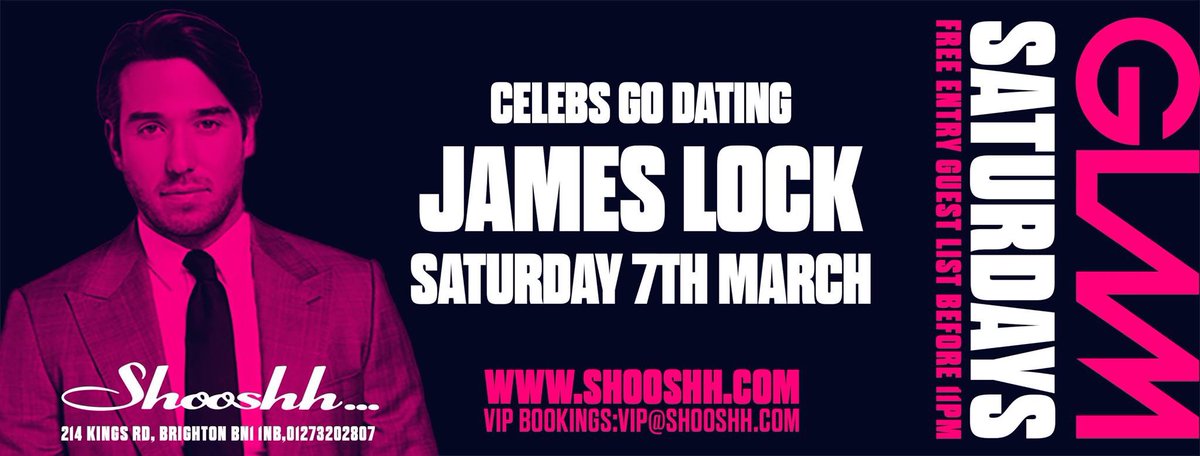 ShooshhBrighton's tweet photo. Celebs Go Dating Star @JamesLock__ to HOST GLAM.. 

Saturday’s = Shooshh 

To book your bespoke VIP area call us on 01273 202807

For guest list >> https://t.co/9VE8eKpYGj 
@ShooshhBrighton #Shooshh #Brighton #Saturday #Glam #James #Lock https://t.co/am35jH5JOQ