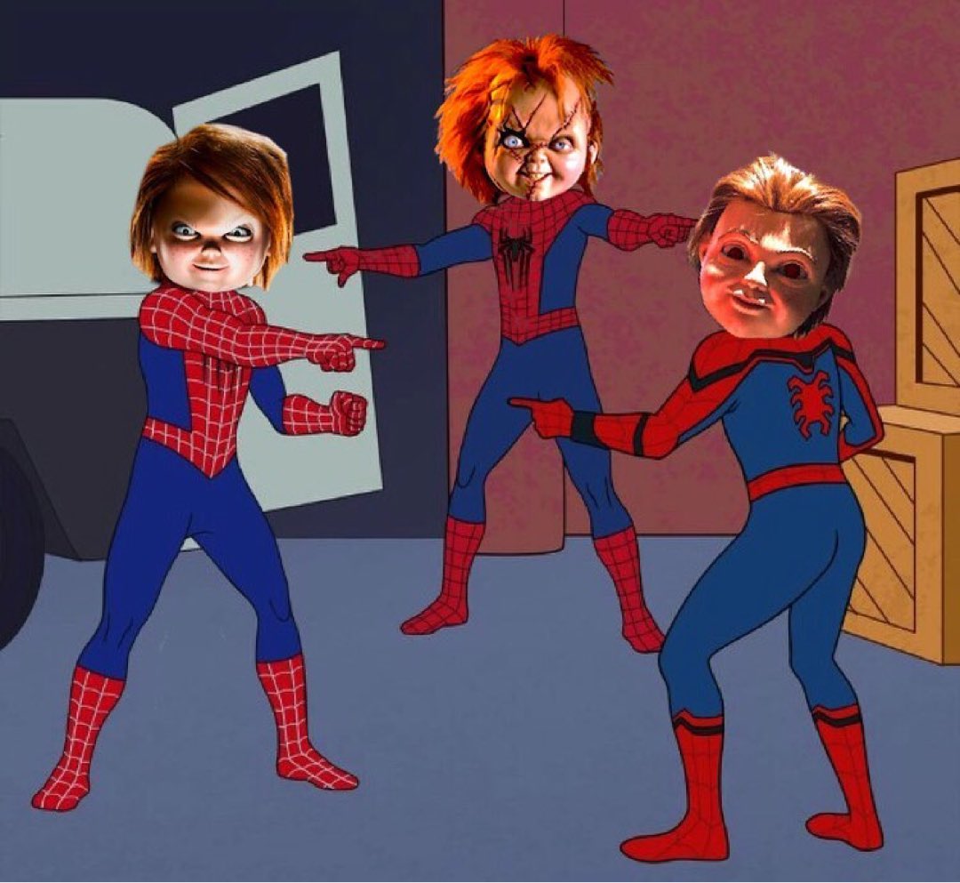 williamlouie5's tweet photo. βWho are you?!β #chucky #buddi #scarfacechucky #spidermanpointingmeme #edit #wired #childsplayfranchise #childsplay2019 #classic #remake #meme #funny https://t.co/VvO3CCWo1K
