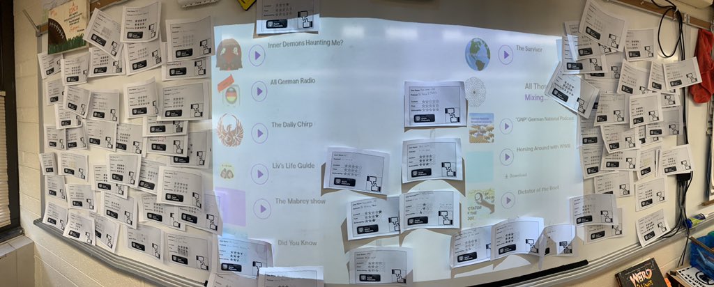 HistoryWithMr_T's tweet photo. Student-created PODCASTS are complete and the student reviews are in! There was a lot learned BY ME this time around on how to better structure and explain the expectations. Next episodes should be even more awesome!!! @HarlemMS @soundtrap #Students #Podcasters #StudentPodcasters https://t.co/7OSyQOkgcG