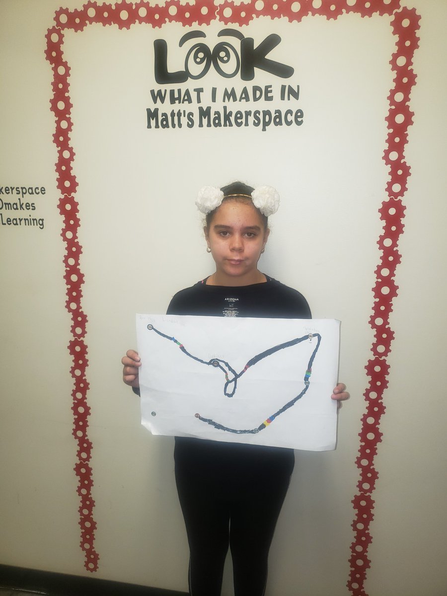 quailn's tweet photo. My class finished their Black History Month projects. Today they used @Ozobot to recreate their timelines from @googleslides. @bucci_shelly 
#connectingsocialstudiestostem #mattsmakerspace #NCASDmakes #RemakeLearning 
#coding https://t.co/lb3jQ80WuA