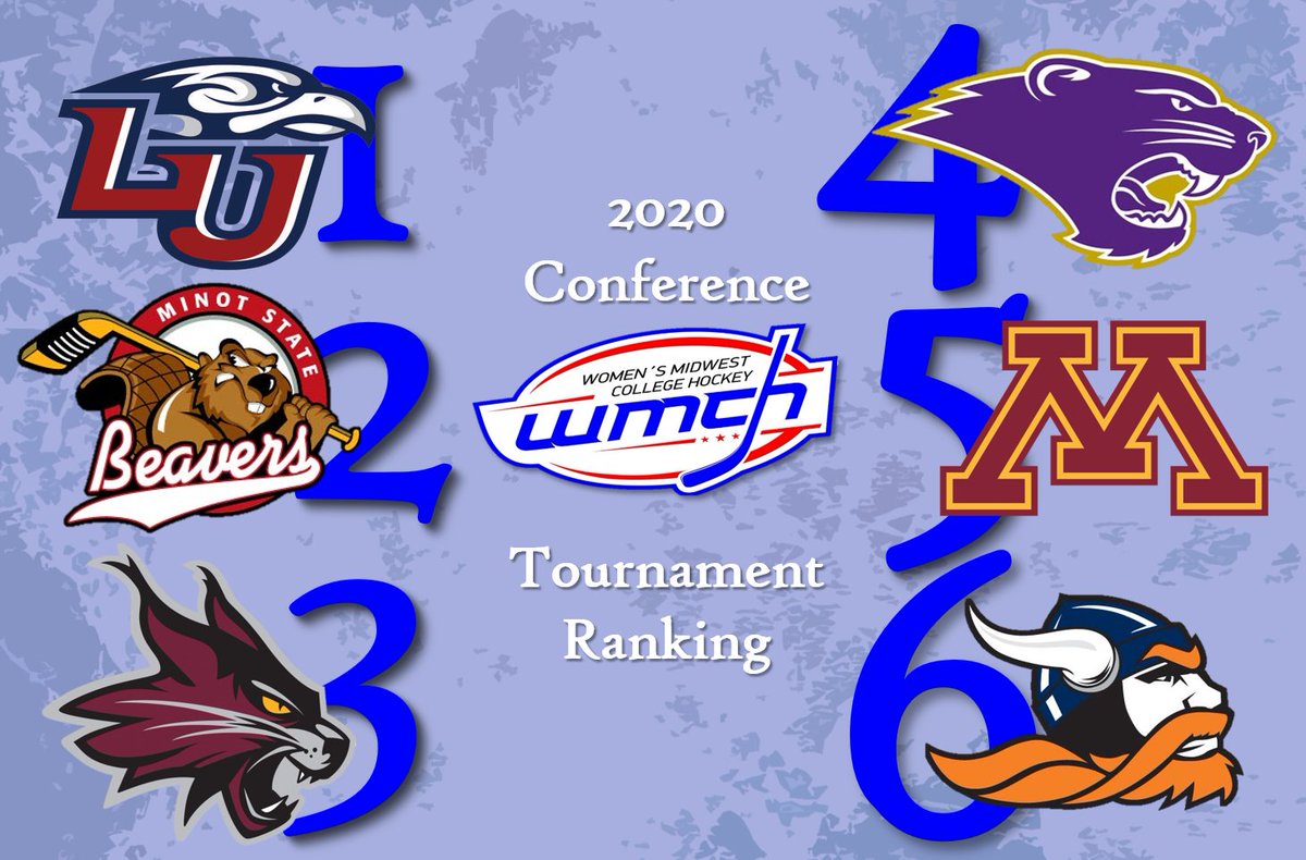 wmchl_'s tweet photo. With the ACHA rankings out, our conference tournament seeding and schedule is official! The battle for the first WMCH Conference Champion begins Friday at 6:00pm! https://t.co/m3jOyblHly
