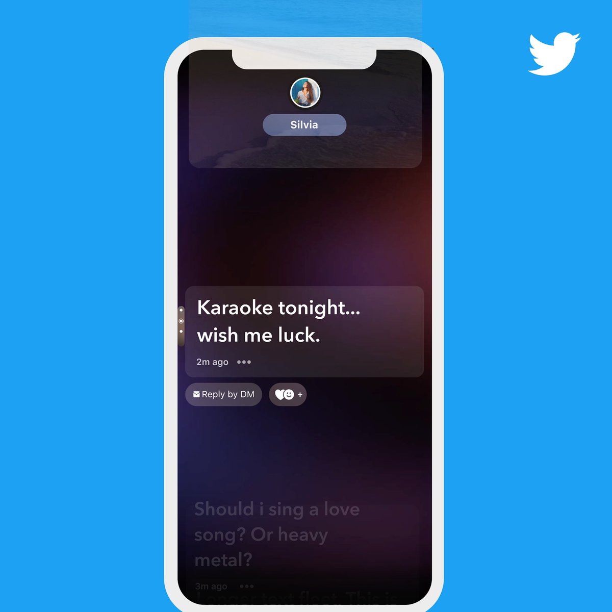 PopBase's tweet photo. Twitter will be rolling out a new feature called "Fleets”.

Fleets are a way to share “fleeting” thoughts. Unlike Tweets, Fleets disappear after 24 hours and don’t get Retweets, Likes, or public replies. https://t.co/hgVOsp3fVs