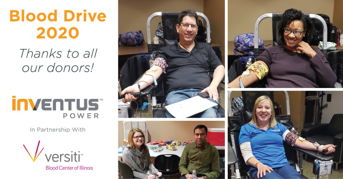 InventusPower's tweet photo. Our #Woodridge, IL site organized a blood drive w/ @BloodCenterIL. Just as we keep people in mind during our daily work through our #PatientPriority program, employees were able to show a personal commitment to improving patient outcomes. Thanks to all donors! #InventusPowerLife https://t.co/C6NWEnh6Ve
