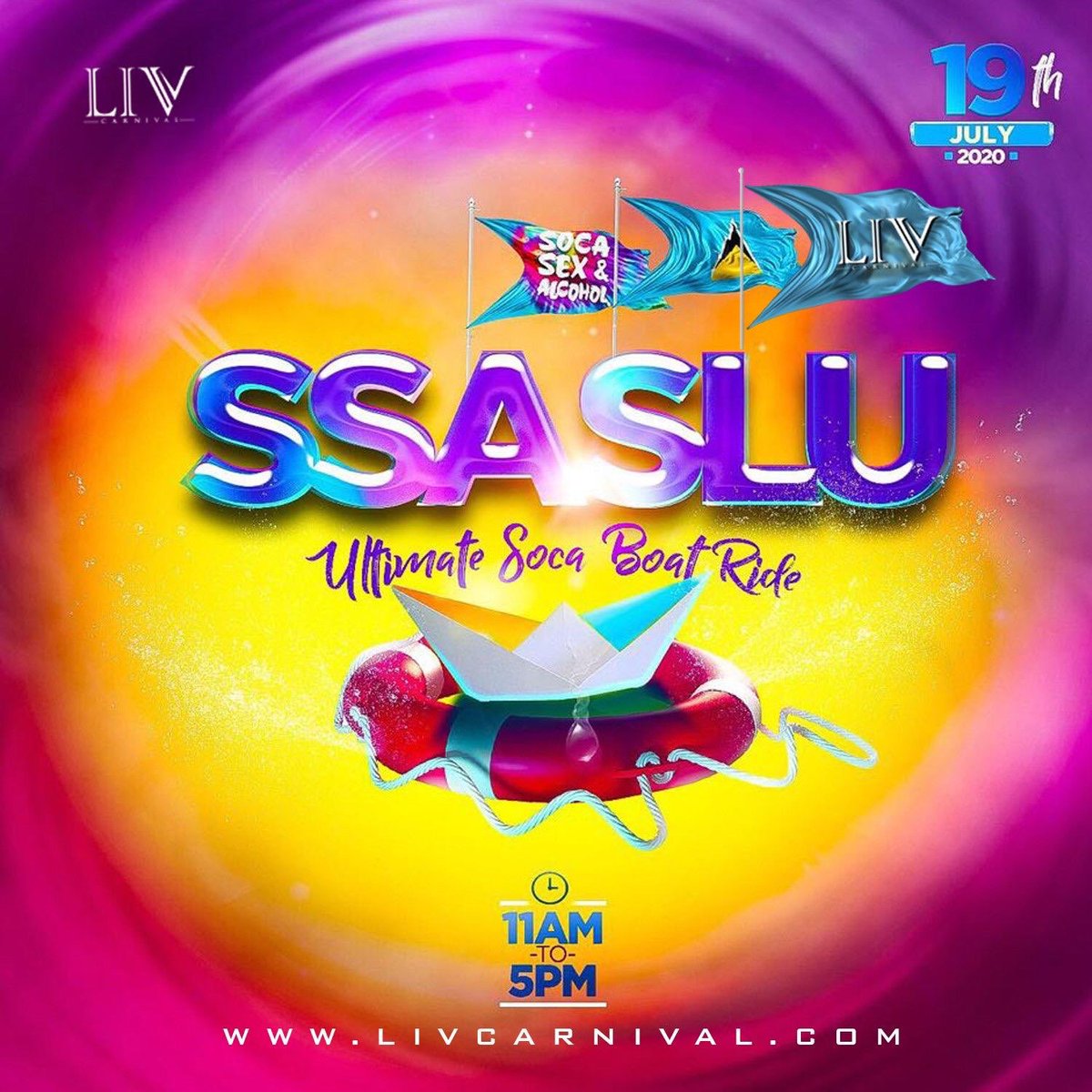 Insane758's tweet photo. And then there was 7
FML and my liver.
#SSASLU x LIV
LIV THE VIBES
LIV THE WAVE
LIV THE BOAT
#WEPUMPY
Boat 7 is completely Powered by @livcarnival
Tix go live this Friday at 8pm
Contact a liv carnival committee member.
#LivCarnival
#SOCASEXNALCOHOL
#stluciacarnival https://t.co/ch6c6U3BQj