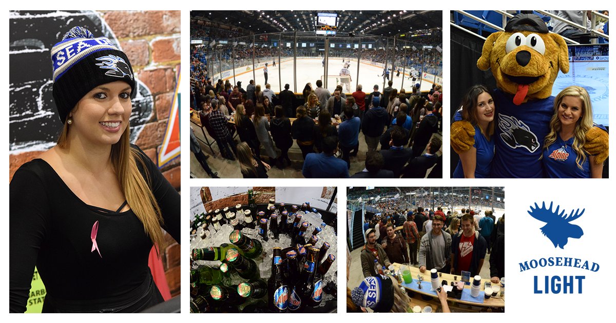 SJSeaDogs's tweet photo. Cap off March Break in style at the Moosehead Light Ice Bar on Saturday night when we take on Drummondville at 7pm. Game tickets are just $10 for 25 & Under. No additional purchase necessary, you just need your ticket to the game! Must be 19+ #SeaDogs15
๐ https://t.co/6ddz8QEV1o https://t.co/UaDM8uwnaG