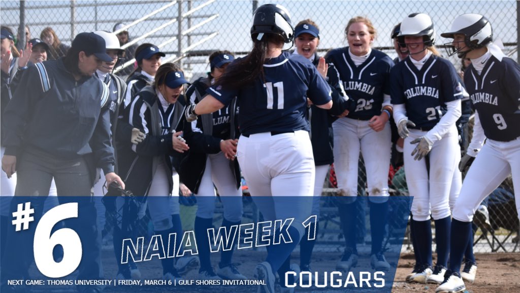 Columbia Cougars on Twitter "Softball breaks into the top 10 ranking