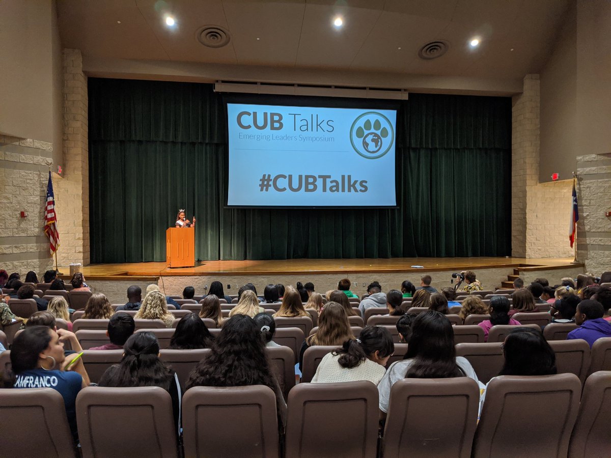 BrenhamISD's tweet photo. Miss Texas 2019 Chandler Foreman encourages @brenhamjhs and @BrenhamHS students to embrace their uniqueness and individuality at our 2020 #CubTalks Emerging Leaders Symposium. #IChooseBrenham #GreatThingsBrenham https://t.co/ESmJOGpup0