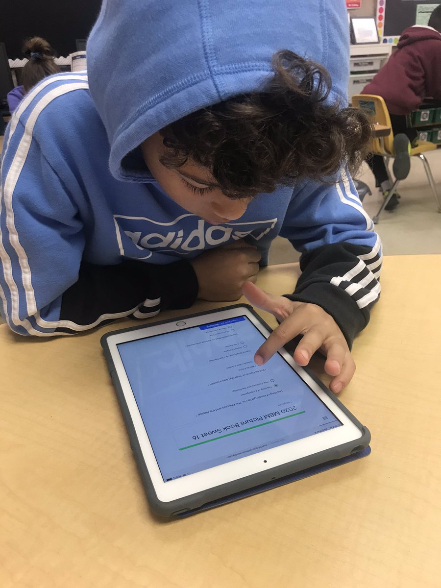 MrsFether's tweet photo. My 3rd graders couldn’t wait to vote in the Sweet 16 round of March Book Madness. There were some agonizing, head-in-your-hands decisions to make!! My ❤️ is happy with how invested they are in these books!! #MBM2020 #FethersFlock #BexleyBold https://t.co/OcvdOcotSZ