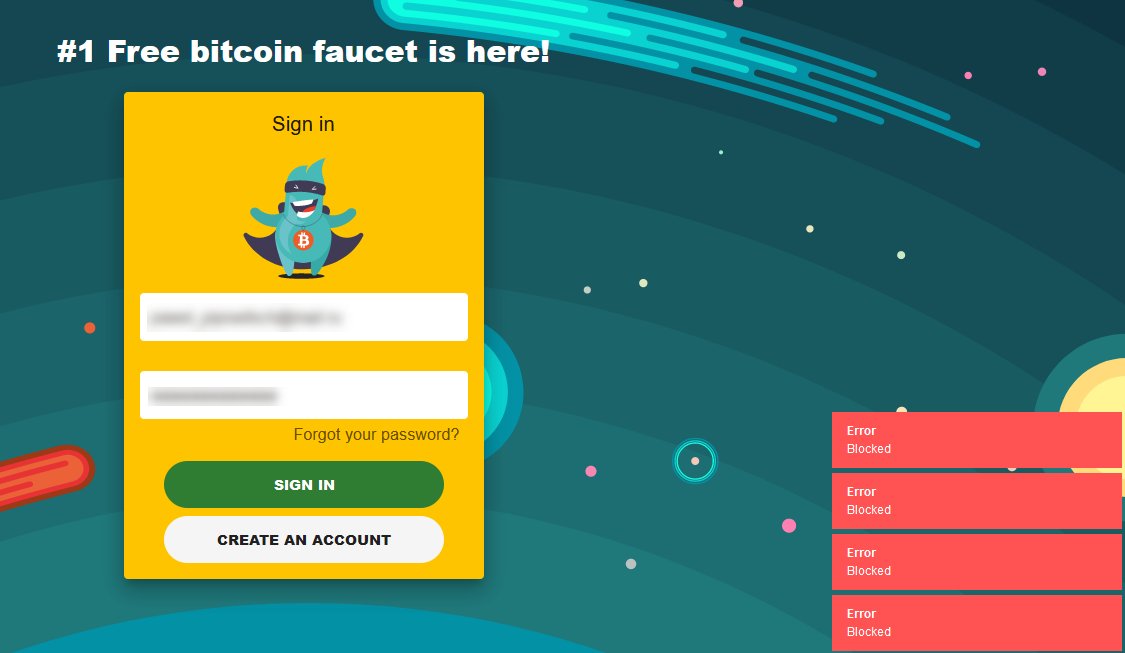 OnlineMoneyRu's tweet photo. It seems, I was blocked on #SatoshiHero #Bitcoin #faucet. First time such things happen to me. There is no reason for that https://t.co/hPQWT33JY6