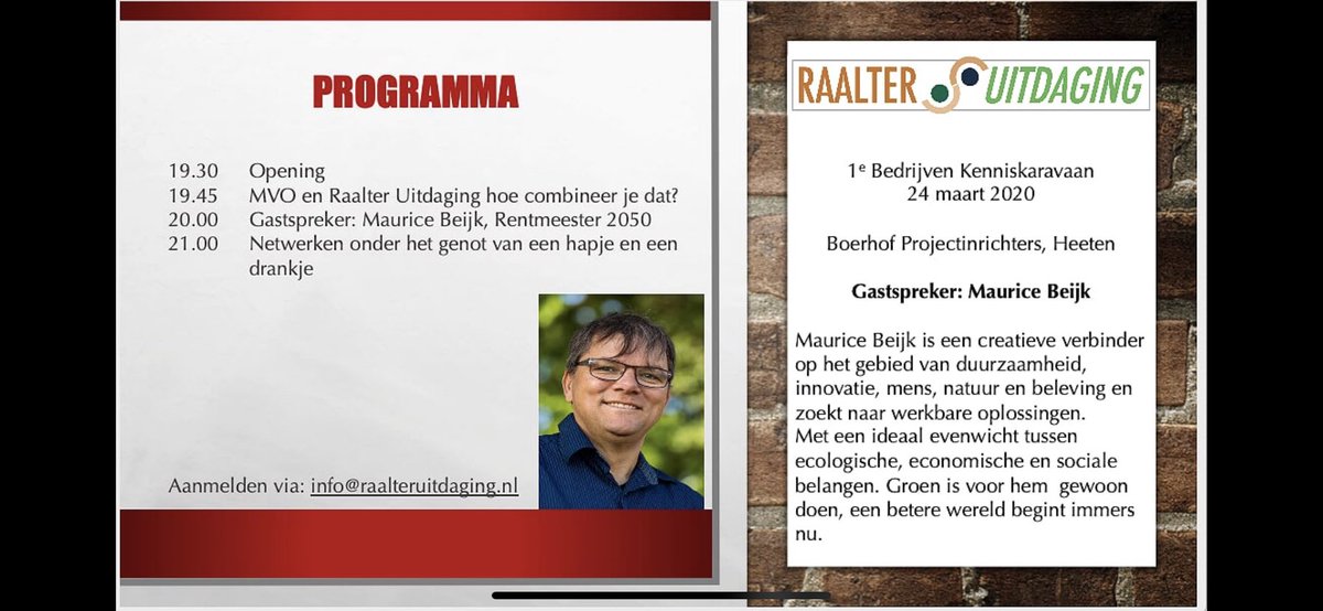 Vanochtend een goed matchgroepoverleg gehad. Dank aan <a href="/nijhofbroekland/">nijhofbroekland</a> voor de gastvrijheid en de ☕️.  We gaan weer mooie matches maken.            Ondernemers uit de gemeente #Raalte, heb je je al aangemeld voor de 1e Bedrijven Kenniskaravaan. mail naar:info@raalteruitdaging.nl.