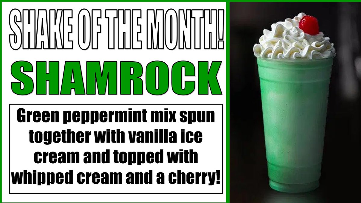 nplmccandless's tweet photo. The SHAMROCK SHAKE has arrived! Indulge all month long! #shamrockshake #nplmccandless #Northparklounge https://t.co/l0fZC0Xqtc