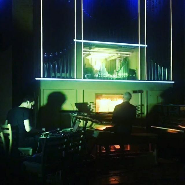 peterbadenbaden's tweet photo. First consert with the new band #badenbaden !  #livesampling  the organ together with drums and electronics. Great fun!! #projectionmapping #churchorgan  #impro  #improvisation #churchorganist #livevisuals #filmmusic #vdmx #madmapper #resolume #projektor… https://t.co/8RbNZVe2j2 https://t.co/OFVGQts3Db