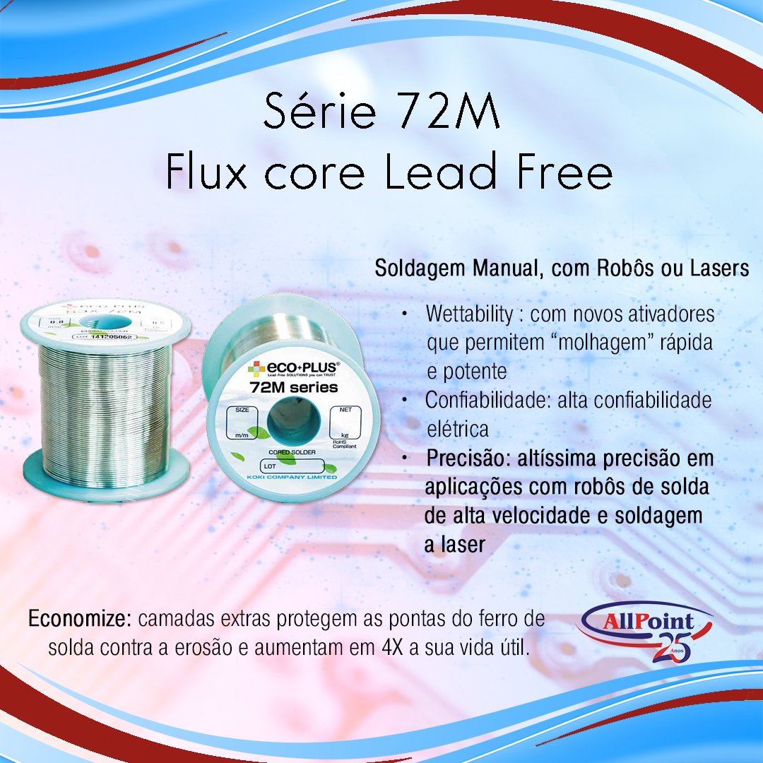 AllPointElec's tweet image. Série 72M KOKI - Flux Core Leed Free
Entre em contato: allpoint.com.br

#allpointelectronics #circuito #componentes #computador #eletronica #electronics #montagemSMD #pcb #pci #SMD #componenteseletronicos #koki #kokicompany #pastadesolda #pth #solda #PTH
